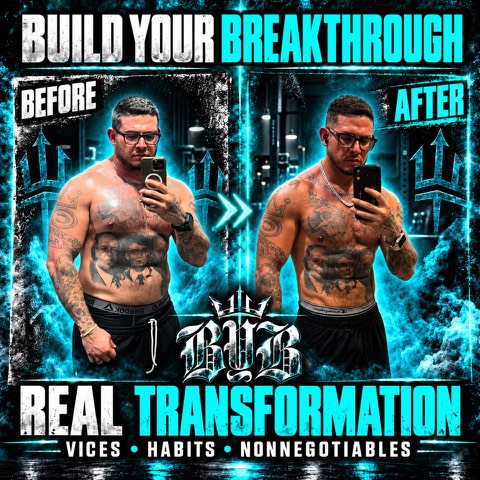 Before and after photos of a Build Your Breakthrough coaching client, transformation 8